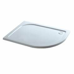 Offset Quadrant Stone Shower Enclosure Tray - 1200x900mm Left 